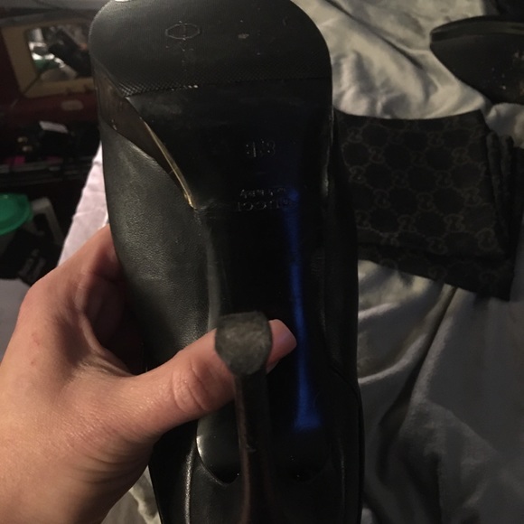 Gucci stiletto fold over boots with platform 8.5 B - Picture 3 of 6